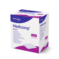 Comprese extra absorbante din material netesut Medicomp, 10x10 cm, 25 bucati, Hartmann