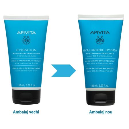 Balsam hidratant pentru par Hyaluronic Hydra, 150 ml, Apivita 735369
