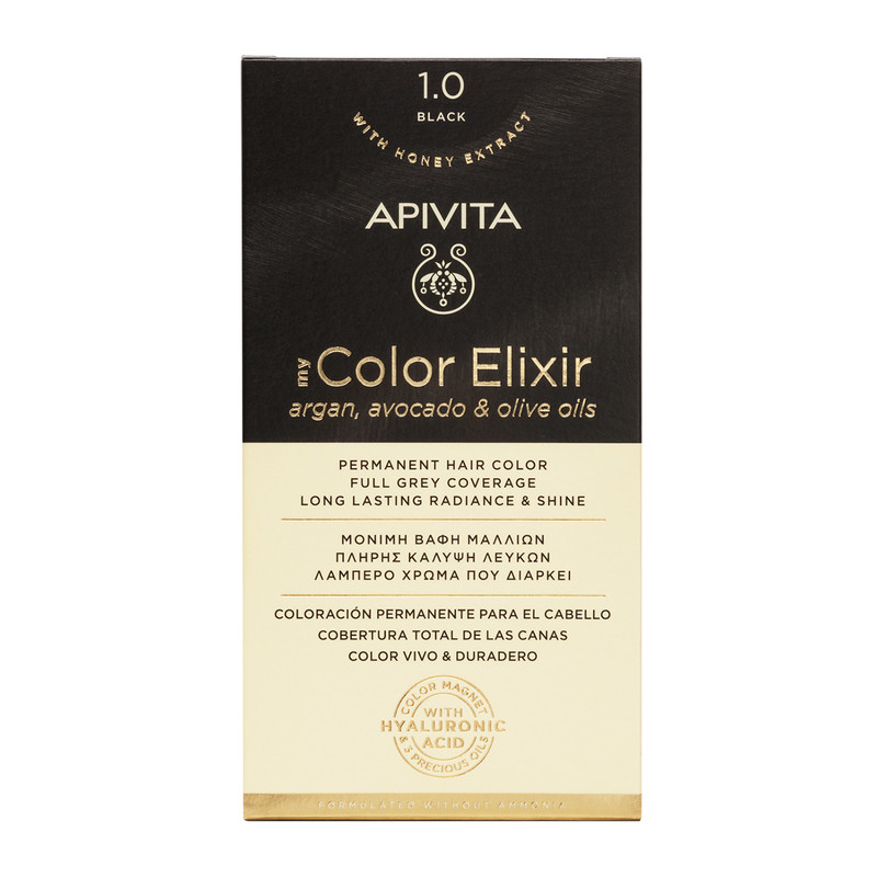 Vopsea pentru par My Color Elixir, Nuanta 1.0, Apivita