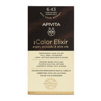 Vopsea pentru par My Color Elixir, Dark Blonde, No 6.43, Apivita