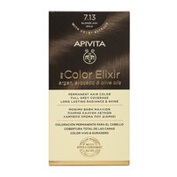 Vopsea pentru par My Color Elixir, Blonde Ash Gold, No. 7.13, Apivita