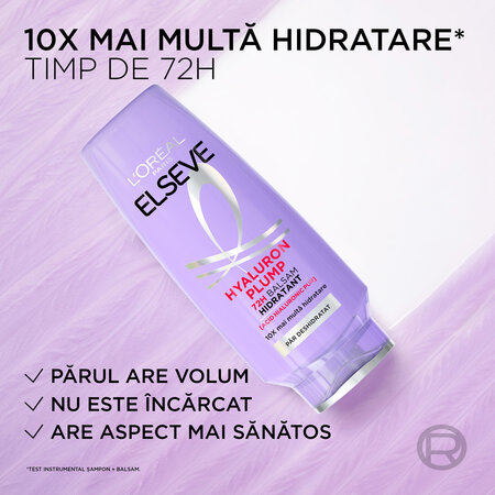 Balsam hidratant pentru par deshidratat Hyaluron Plump, 200 ml, Elseve 669691