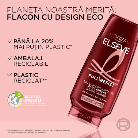 Balsam pentru par fragil cu tendinta de cadere Full Resist, 200 ml, Elseve 757164