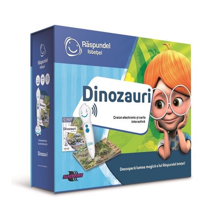 Pachet creion si carte interactiva Dinozauri