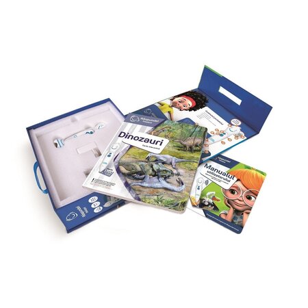 Pachet creion si carte interactiva Dinozauri, +6 ani, Raspundel Istetel 540248