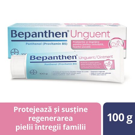 Bepanthen Unguent pentru iritatiile de scutec, 100g, Bayer 652928