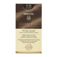 Vopsea pentru par My Color Elixir, nuanta 8.38, Apivita