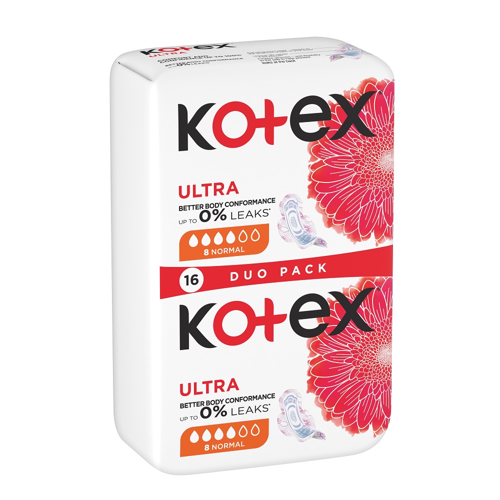 Tampoane absorbante Ultra Normal, 16 buc, Kotex