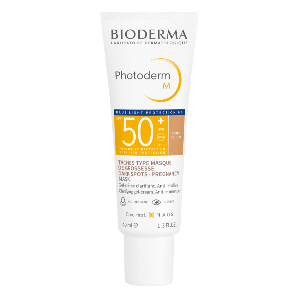 Gel crema colorant cu SPF 50+ Photoderm M, 40 ml, Golden, Bioderma