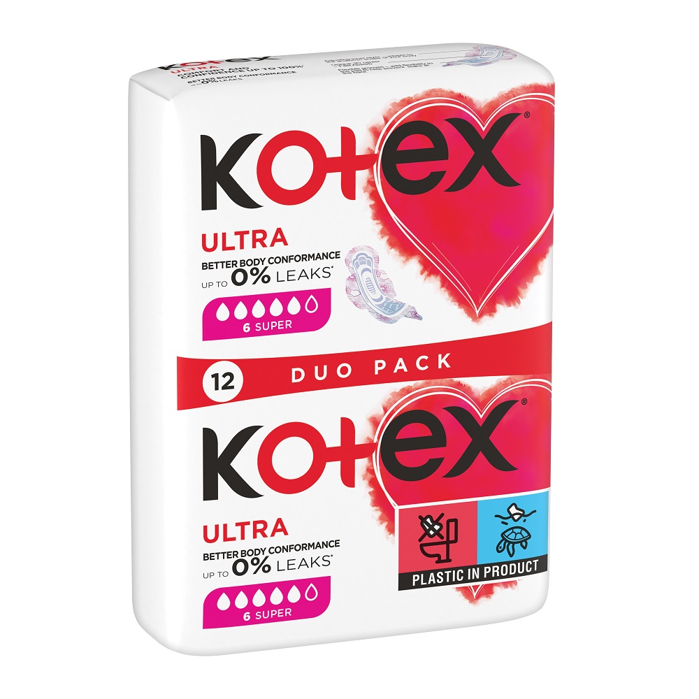 Absorbante Ultra Super, 12 buc, Kotex