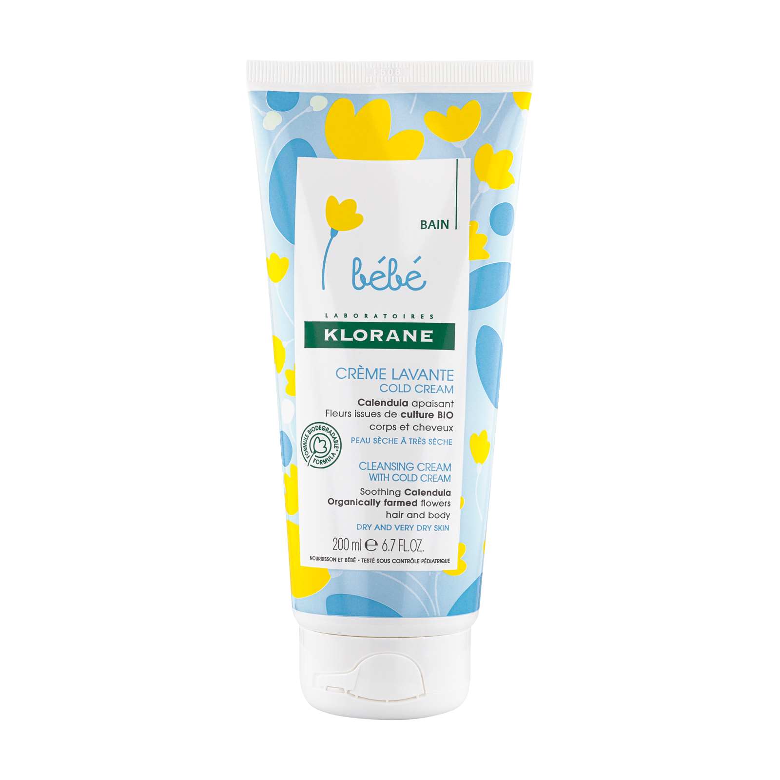 Crema curatare Cold Cream, 200 ml, Klorane Bebe