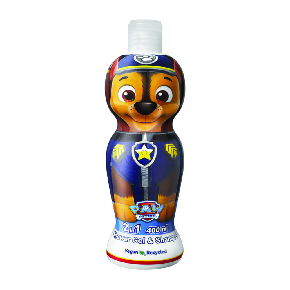 Sampon si gel de dus Paw Patrol Chase, 400 ml, Air Val