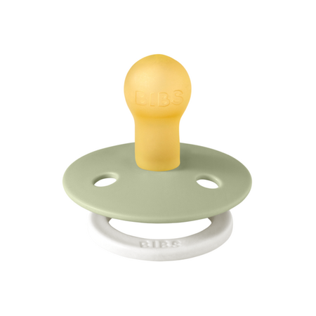 Suzeta Fosforescenta cu tetina rotunda Colour Glow Latex, +18 luni, Sage
