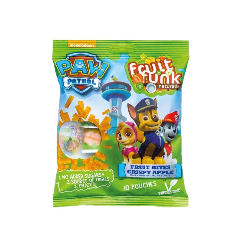 Gustare din fructe cu mar crocant Paw Patrol, 100 gr, Fruit Funk