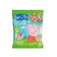 Gustare din fructe cu capsuni Peppa Pig, 100 g, Fruit Funk