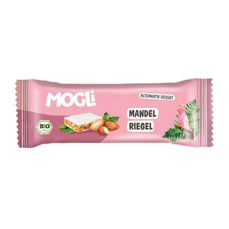 Baton Bio cu migdale Riegel, 25g, Mogli