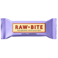 Baton Bio Vanilla Berries, 50 g, Rawbite
