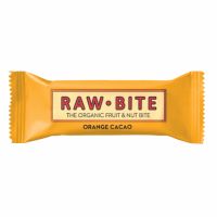 Baton Bio fara gluten cu cacao si portocale, 50 g, Rawbite