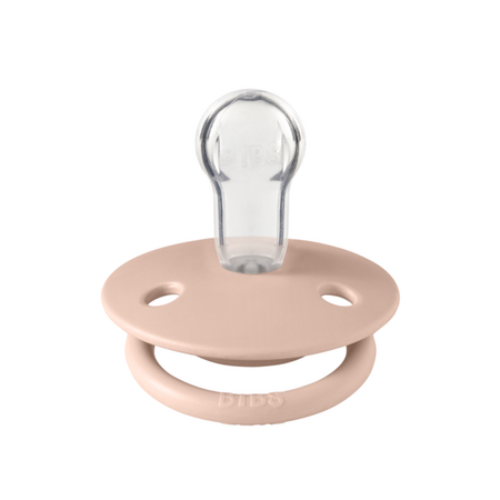 Suzeta dn silicon cu tetina rotunda universala De Lux, 0 - 3 ani, Blush