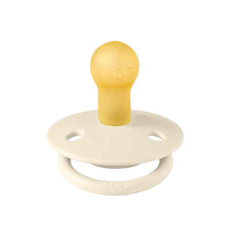 Suzeta din latex cu tetina rotunda De Lux, +0 luni, Ivory
