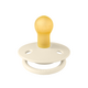 Suzeta cu tetina rotunda din latex De Lux, +0 luni, Ivory, Bibs 540863