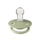 Suzeta cu tetina rotunda universala din silicon De Lux, 0 - 3 ani, Sage, Bibs 540859