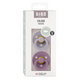 Set 2 suzete din latex cu tetina simetrica Colour Latex, +0 luni, Grey - Mauve, Bibs 540887