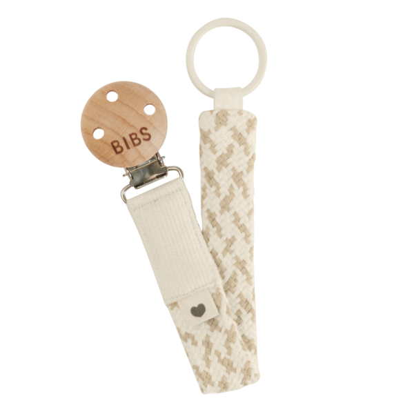 Lantisor clip pentru suzeta, Ivory - Vanilla, Bibs