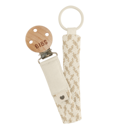 Lantisor clip pentru suzeta, Ivory - Vanilla