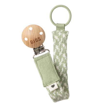 Lantisor clip pentru suzeta, Sage - Ivory