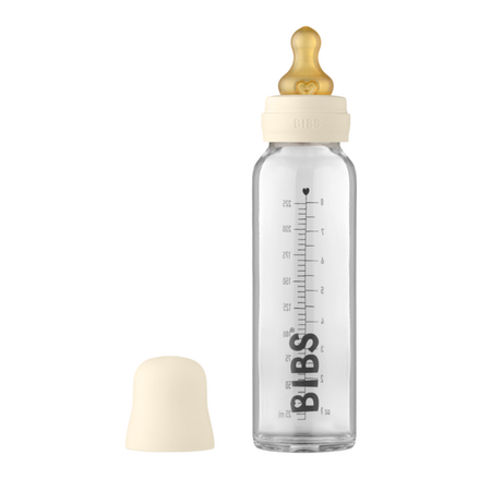Set complet biberon anticolici din sticla, 225 ml, Ivory