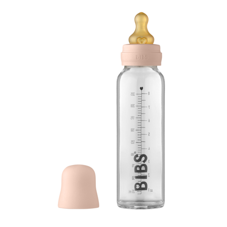 Set complet biberon anticolici din sticla, 225 ml, Blush
