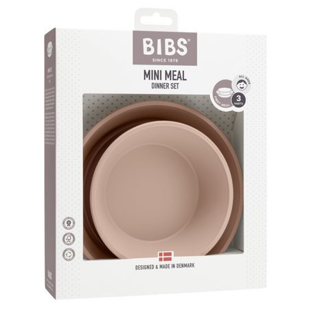 Set farfurii pentru diversificare si hranire, Blush, Bibs 541155