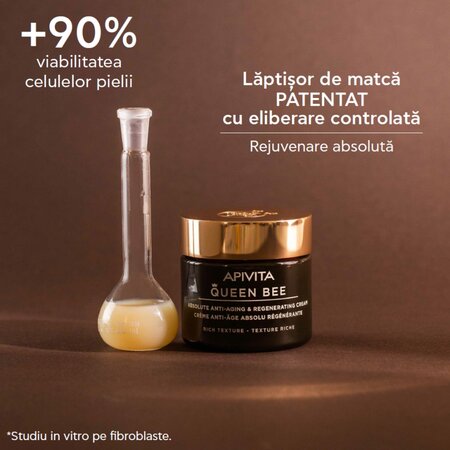 Crema pentru fata cu textura bogata Queen Bee, 50 ml, Apivita 745279