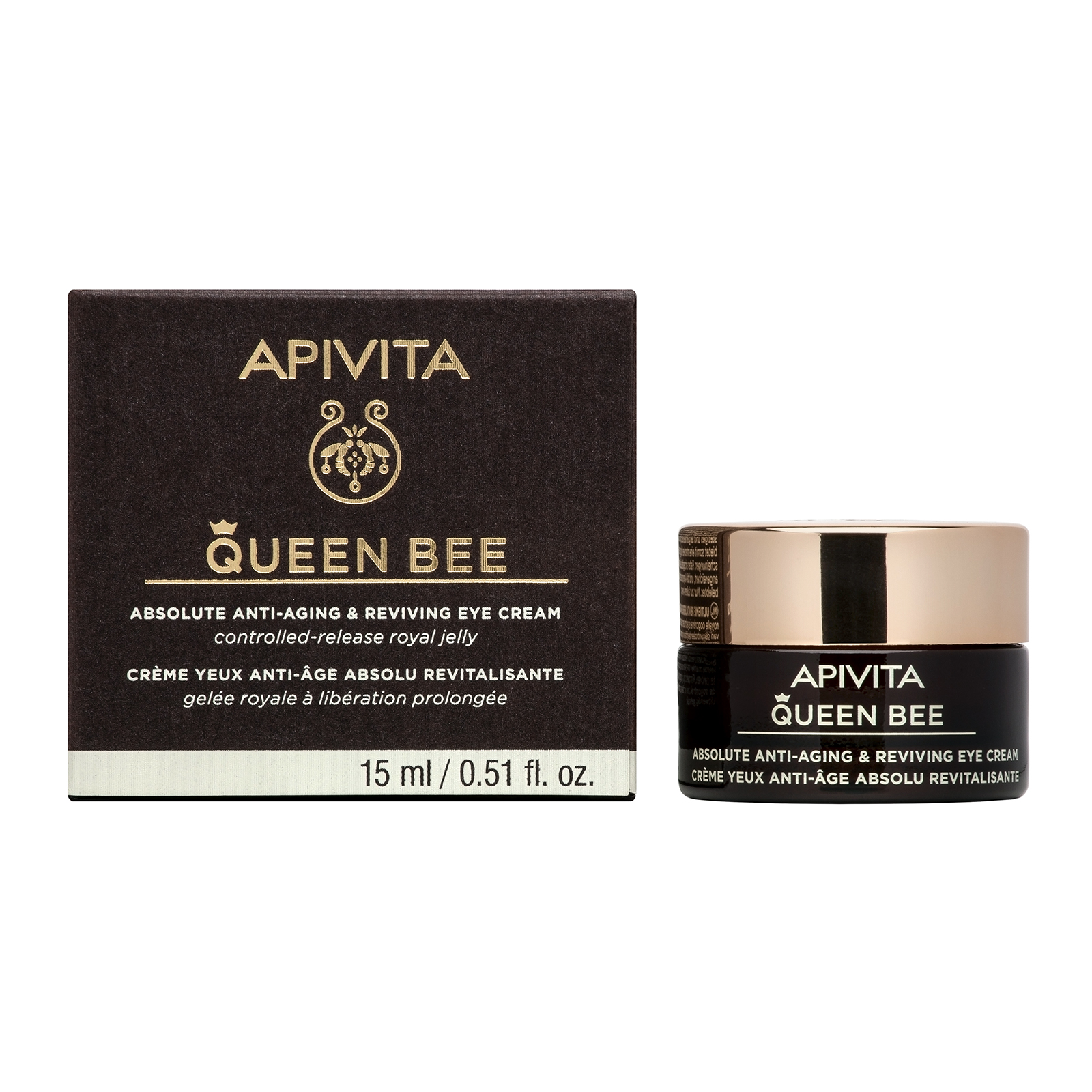 Crema antirid pentru zona ochilor Queen Bee, 15 ml, Apivita