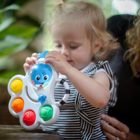 Jucarie senzoriala si pentru dentitie, +6 luni, Caracatita Opus, Baby Einstein 541361