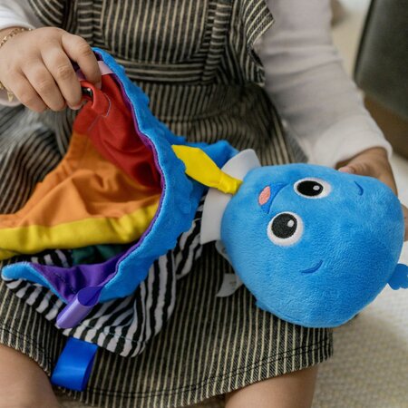 Jucarie senzoriala de plus Octopus, + 0 luni, Baby Einstein 541378