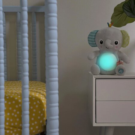 Jucarie intercativa Hug a Bye Baby Elephant, +0 luni, Bright Starts 541490