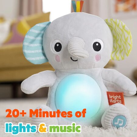 Jucarie intercativa Hug a Bye Baby Elephant, +0 luni, Bright Starts 541491