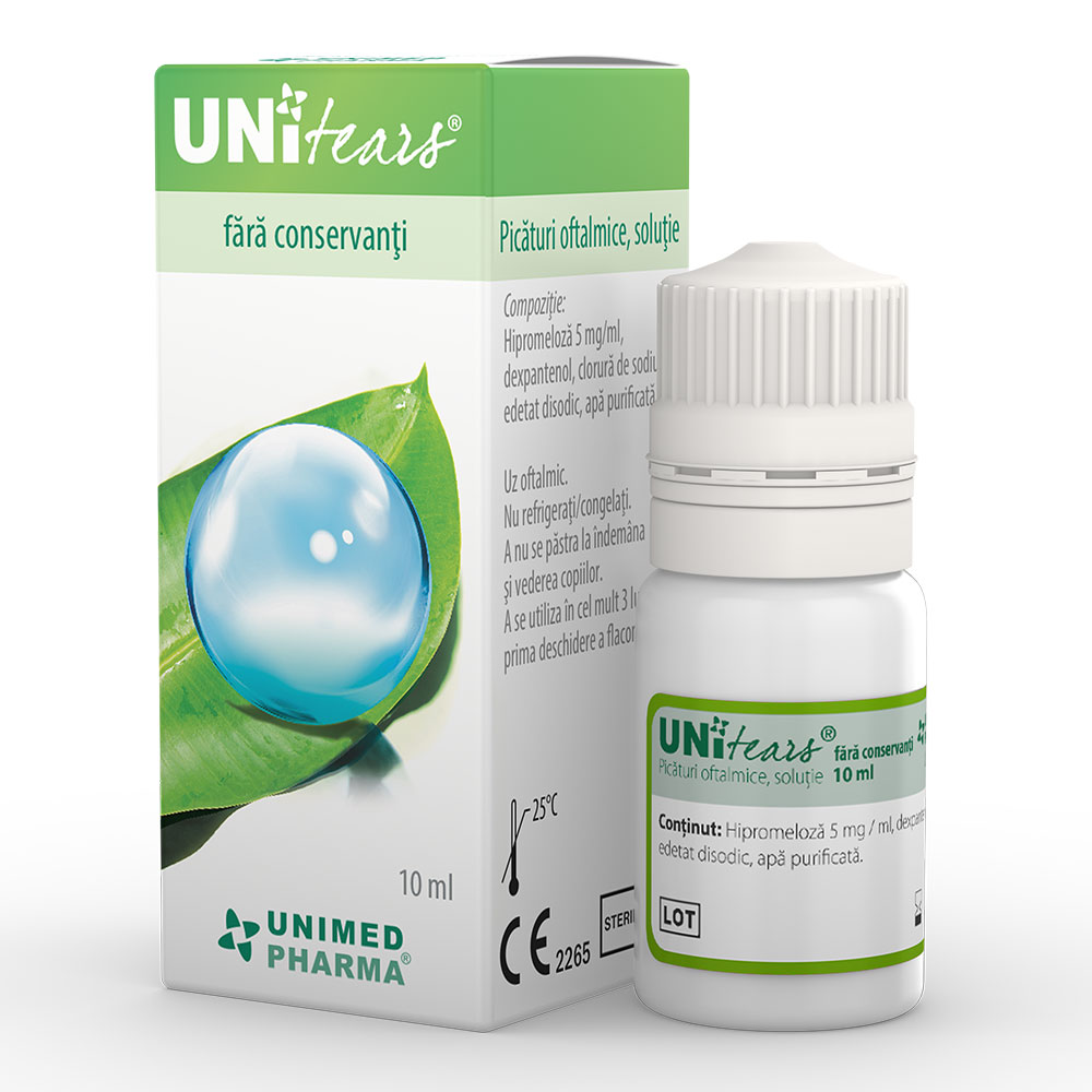 Picaturi oftalmologice Unitears, 10 ml, Unimed Pharma