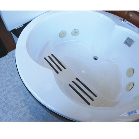 Banda antialunecare autoadeziva tip fasii, 6 bucati, Negru, Car Boy 541707