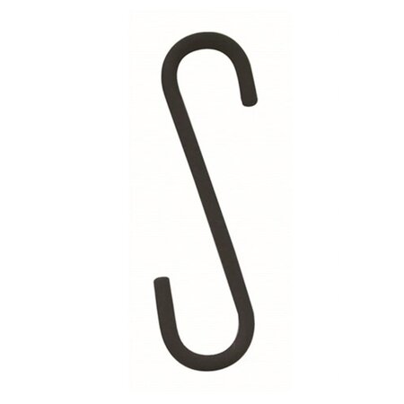 Carlig tip S pentru agatare, 20 cm, Negru