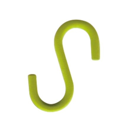 Carlig tip S pentru agatare, 11 cm, Verde
