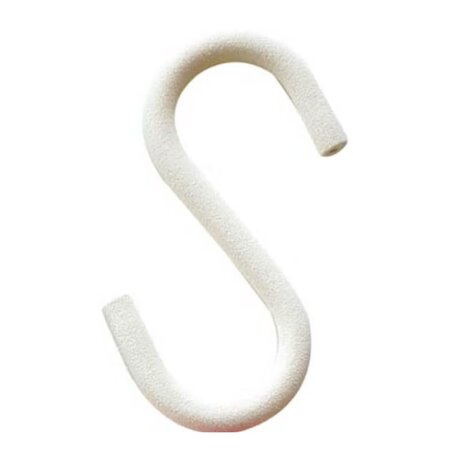 Carlig tip S pentru agatare, 11 cm, Crem