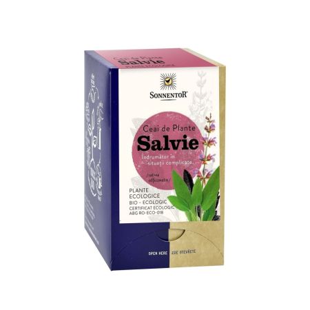 Ceai de Salvie Bio, 18 plicuri, Sonnentor