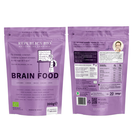 Brain Food Bio fara Gluten, 200 g, Republica Bio 795476
