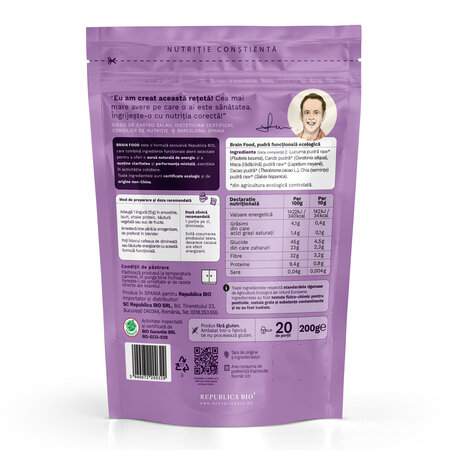 Brain Food Bio fara Gluten, 200 g, Republica Bio 795475