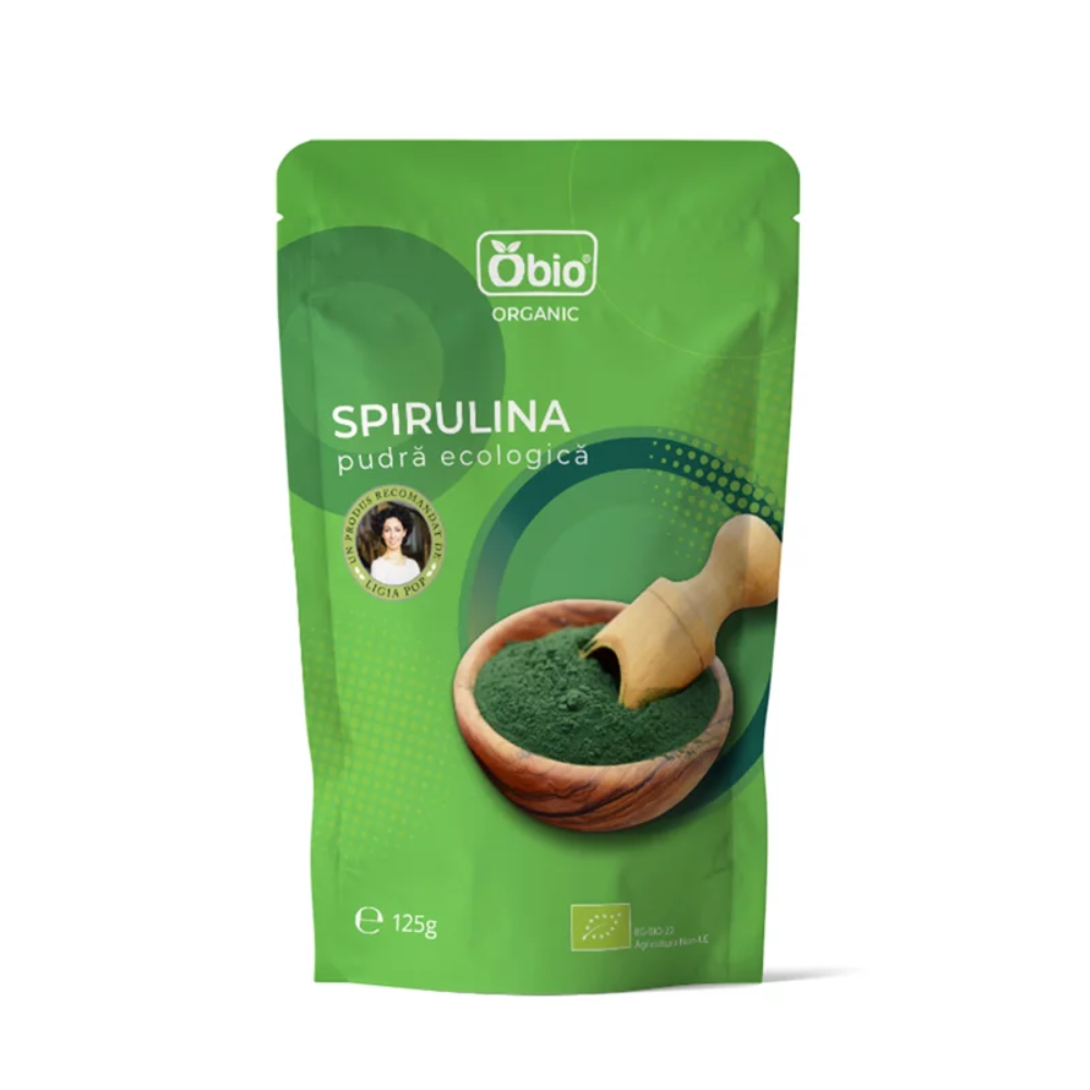 Spirulina pulbere Eco, 125 g, Obio