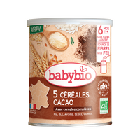 Cereale Bio din quinoa si cacao, 6 luni+, 220 g, BabyBio