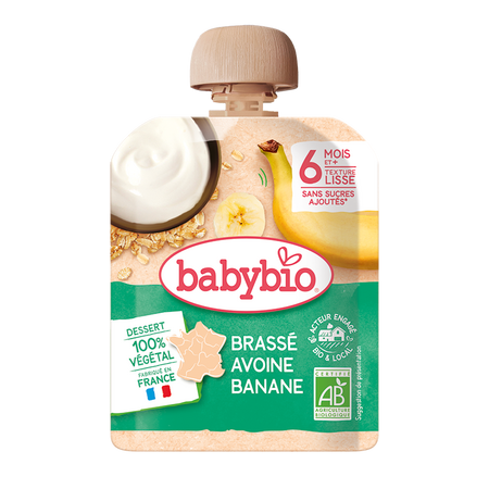 Piure Eco cu ovaz si banane, 85 gr, BabyBio